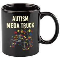 Autism Mega Truck 11oz C Handle Ceramic Mug