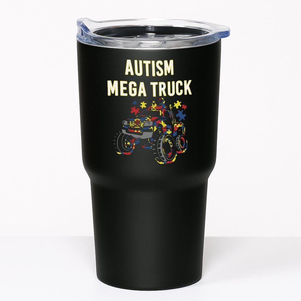 Autism Mega Truck Tumbler
