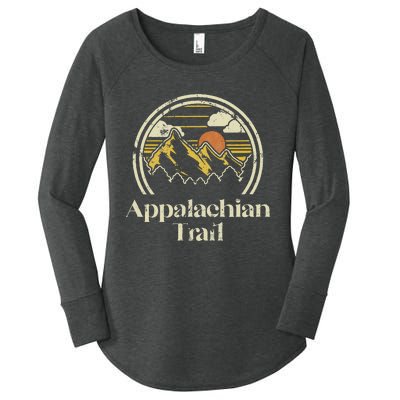 Appalachian Mountains Trail Vintage Hiking Camp Retro Women's Perfect Tri Tunic Long Sleeve Shirt