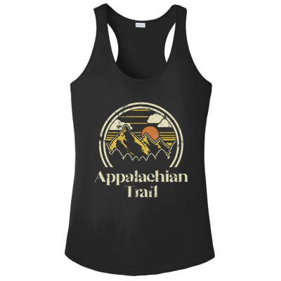 Appalachian Mountains Trail Vintage Hiking Camp Retro Ladies PosiCharge Competitor Racerback Tank