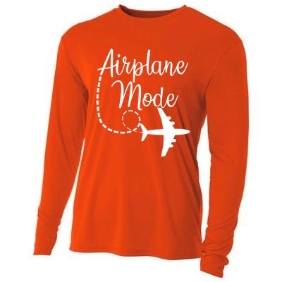 Airplane Mode Traveling Vacation Traveler Adventure Gift Cooling Performance Long Sleeve Crew