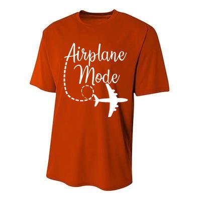 Airplane Mode Traveling Vacation Traveler Adventure Gift Performance Sprint T-Shirt