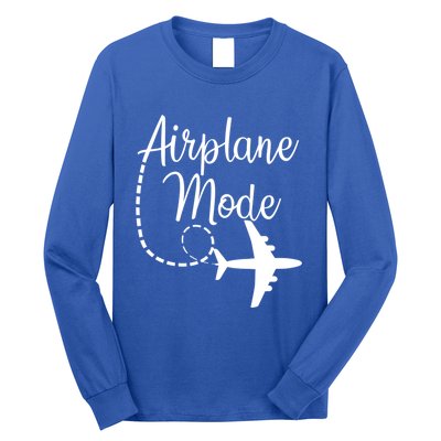 Airplane Mode Traveling Vacation Traveler Adventure Gift Long Sleeve Shirt