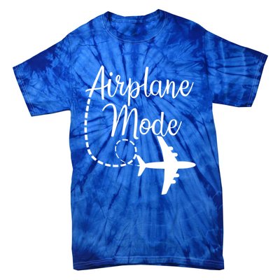 Airplane Mode Traveling Vacation Traveler Adventure Gift Tie-Dye T-Shirt