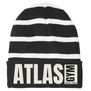 Atlas Muay Thai Striped Beanie with Solid Band