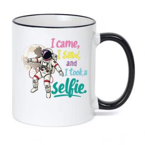 Astronaut Museum Travel Space I Came I Saw I Took A Selfie 11oz Black Color Changing Mug