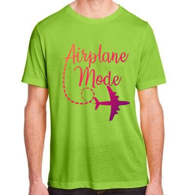 Airplane Mode Traveling Vacation Traveler Adventure Gift Adult ChromaSoft Performance T-Shirt