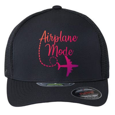 Airplane Mode Traveling Vacation Traveler Adventure Gift Flexfit Unipanel Trucker Cap