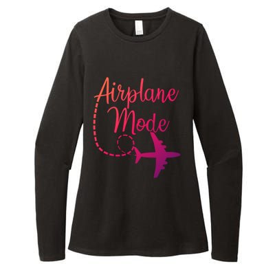 Airplane Mode Traveling Vacation Traveler Adventure Gift Womens CVC Long Sleeve Shirt