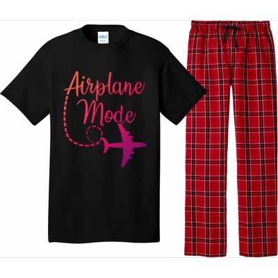 Airplane Mode Traveling Vacation Traveler Adventure Gift Pajama Set