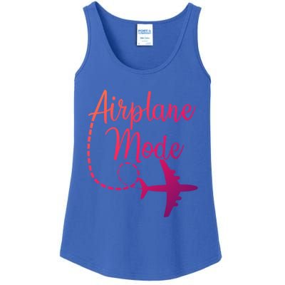 Airplane Mode Traveling Vacation Traveler Adventure Gift Ladies Essential Tank