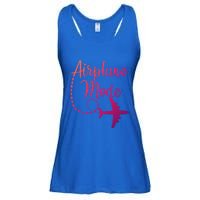 Airplane Mode Traveling Vacation Traveler Adventure Gift Ladies Essential Flowy Tank