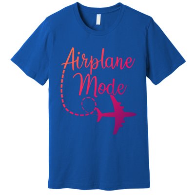 Airplane Mode Traveling Vacation Traveler Adventure Gift Premium T-Shirt