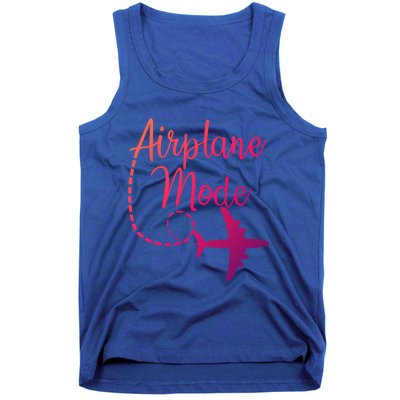 Airplane Mode Traveling Vacation Traveler Adventure Gift Tank Top