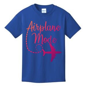 Airplane Mode Traveling Vacation Traveler Adventure Gift Kids T-Shirt