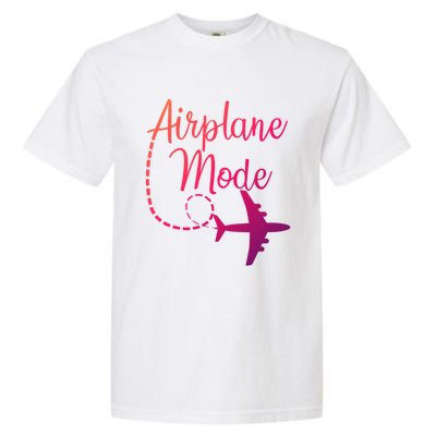 Airplane Mode Traveling Vacation Traveler Adventure Gift Garment-Dyed Heavyweight T-Shirt