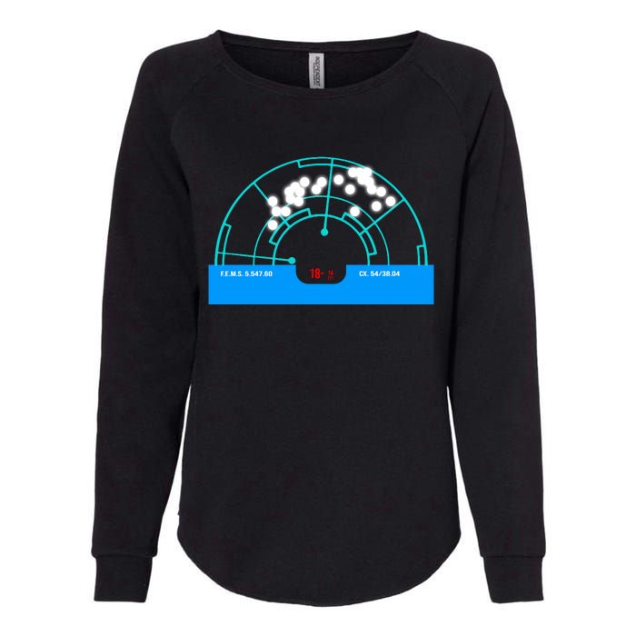 Alien Motion Tracker Womens California Wash Sweatshirt