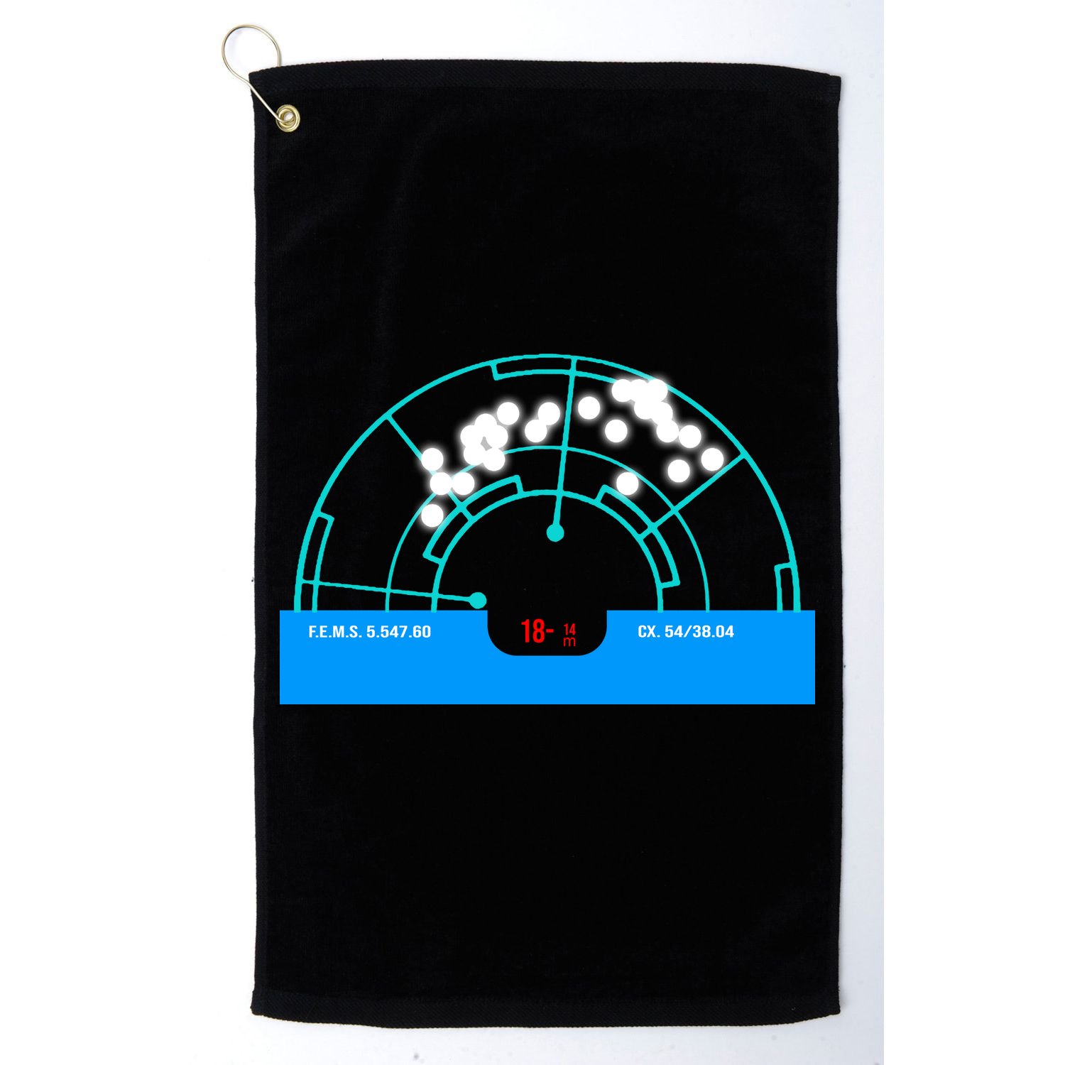 Alien Motion Tracker Golf Towel