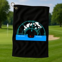 Alien Motion Tracker Golf Towel