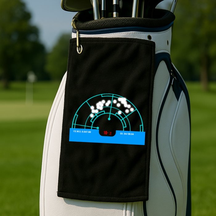 Alien Motion Tracker Golf Towel
