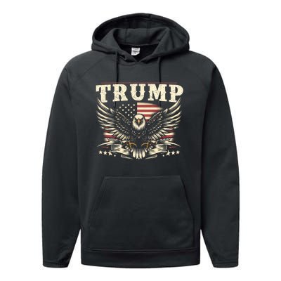 American Made Trump Merchandise Performance Fleece Hoodie