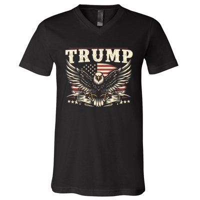 American Made Trump Merchandise V-Neck T-Shirt