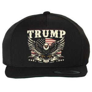 American Made Trump Merchandise Wool Snapback Cap