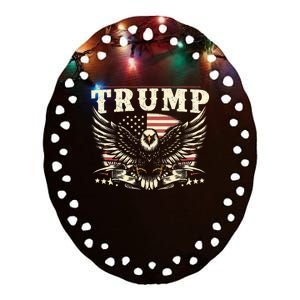 American Made Trump Merchandise Ceramic Oval Ornament