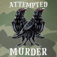 Attempted Murder Two Crows Birds Spooky Crows Pun Legacy Tie Dye Trucker Hat