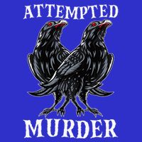 Attempted Murder Two Crows Birds Spooky Crows Pun 16 in Basic Backpack