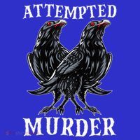 Attempted Murder Two Crows Birds Spooky Crows Pun Short Acrylic Beanie