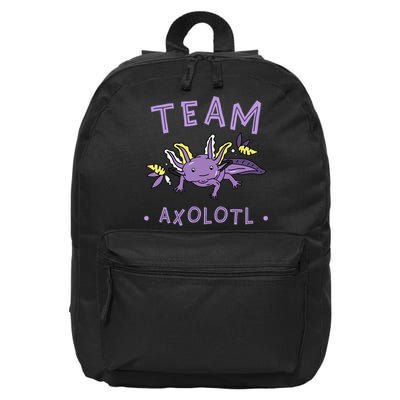 AXOLOTL Matching TEAM Shirts  TEAM AXOLOTL 16 in Basic Backpack