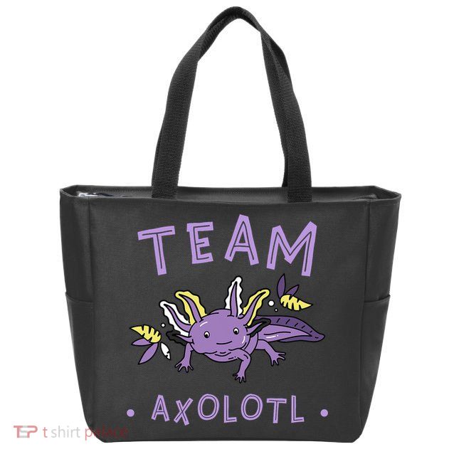 AXOLOTL Matching TEAM Shirts  TEAM AXOLOTL Zip Tote Bag