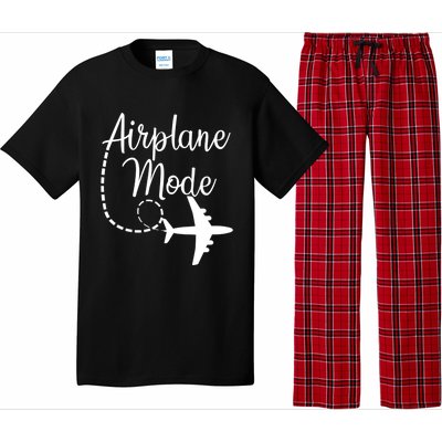 Airplane Mode Traveling Vacation For Girls And Womens Gift Pajama Set