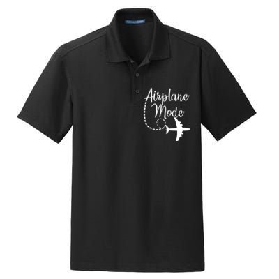 Airplane Mode Traveling Vacation For Girls And Womens Gift Dry Zone Grid Polo