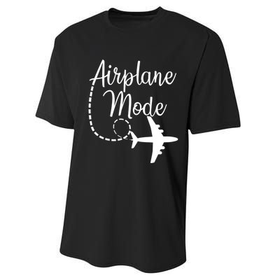 Airplane Mode Traveling Vacation For Girls And Womens Gift Performance Sprint T-Shirt