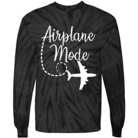 Airplane Mode Traveling Vacation For Girls And Womens Gift Tie-Dye Long Sleeve Shirt