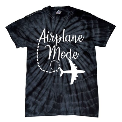 Airplane Mode Traveling Vacation For Girls And Womens Gift Tie-Dye T-Shirt