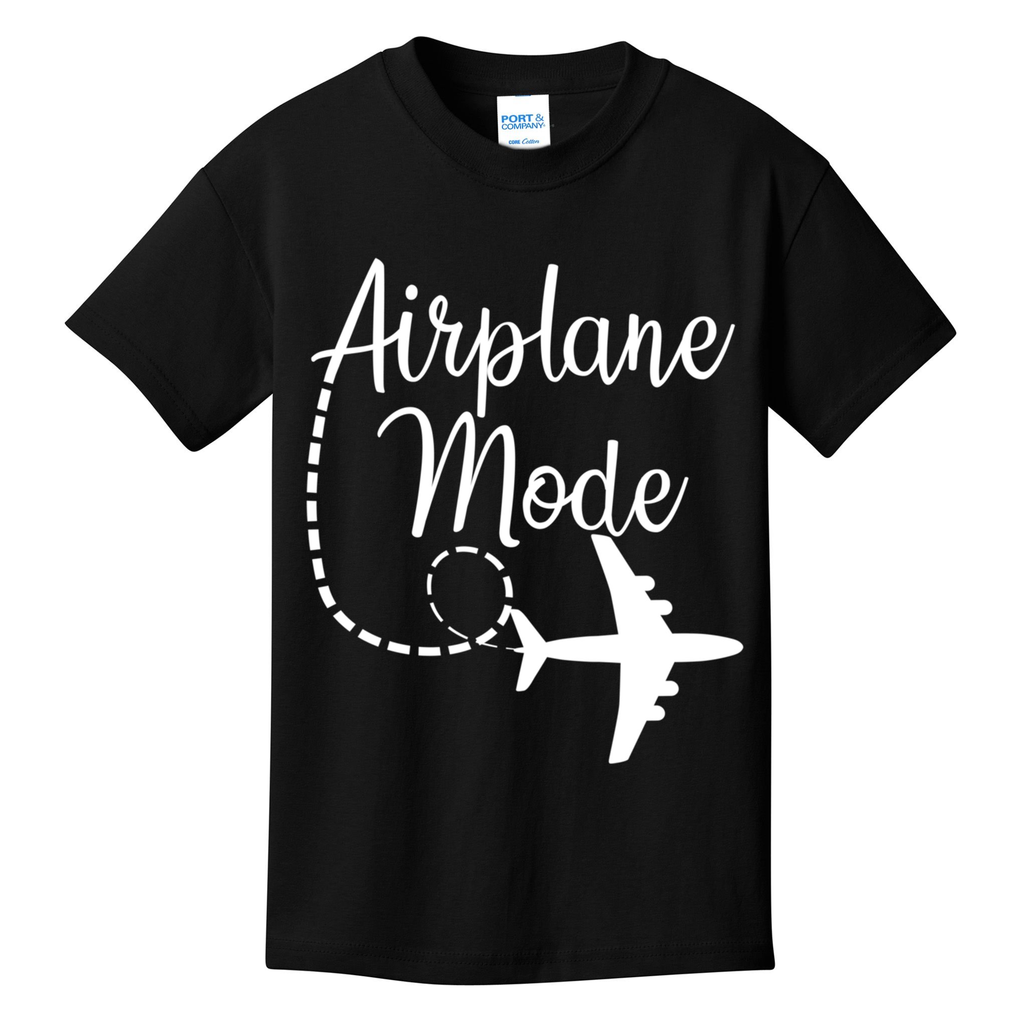 Airplane Mode Traveling Vacation For Girls And Womens Gift Kids T-Shirt