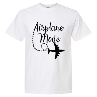 Airplane Mode Traveling Vacation For Girls And Womens Gift Garment-Dyed Heavyweight T-Shirt