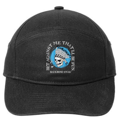 Against Me That'll Be Fun Skull Backbone Swag In Back 7-Panel Snapback Hat