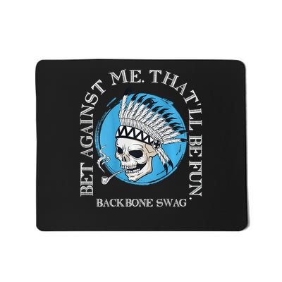 Against Me That'll Be Fun Skull Backbone Swag In Back Mousepad