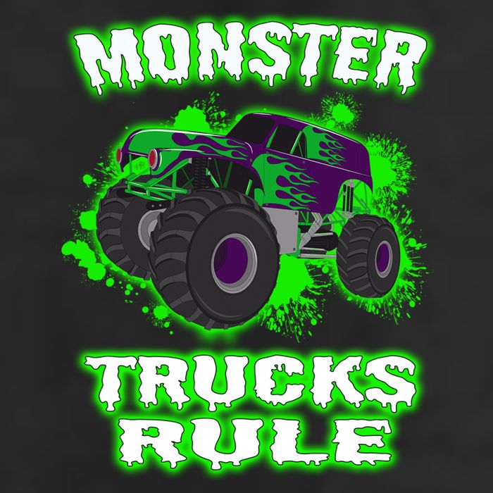 Awesome Monster Trucks Rule Adult Drive Performance Visor