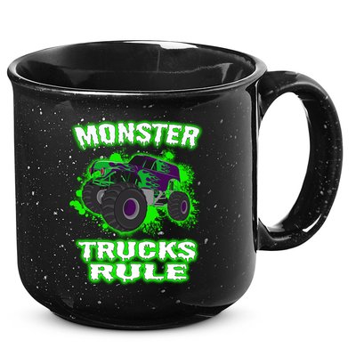 Awesome Monster Trucks Rule 15oz Campfire Ceramic Mug