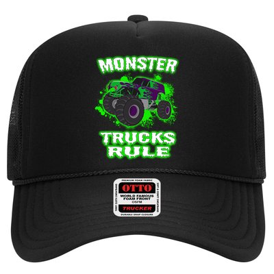 Awesome Monster Trucks Rule Trucker Hat