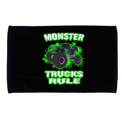 Awesome Monster Trucks Rule Microfiber Hand Towel