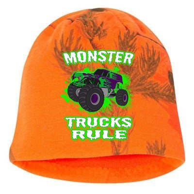 Awesome Monster Trucks Rule Kati - Camo Knit Beanie