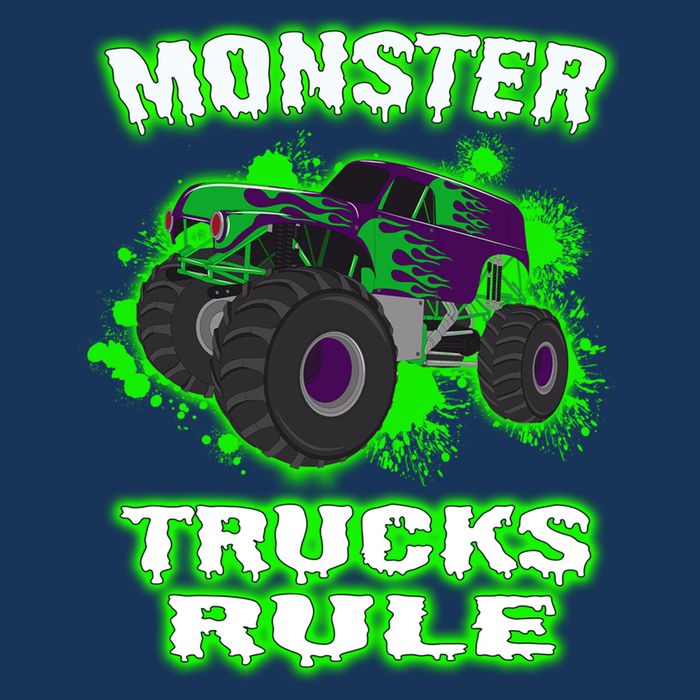 Awesome Monster Trucks Rule Cool Comfort Performance Bucket Hat
