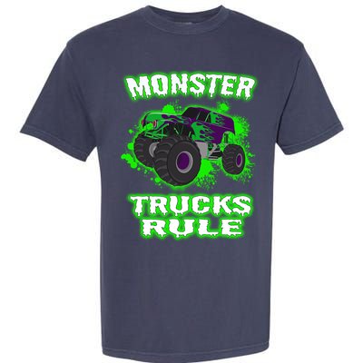 Awesome Monster Trucks Rule Garment-Dyed Heavyweight T-Shirt
