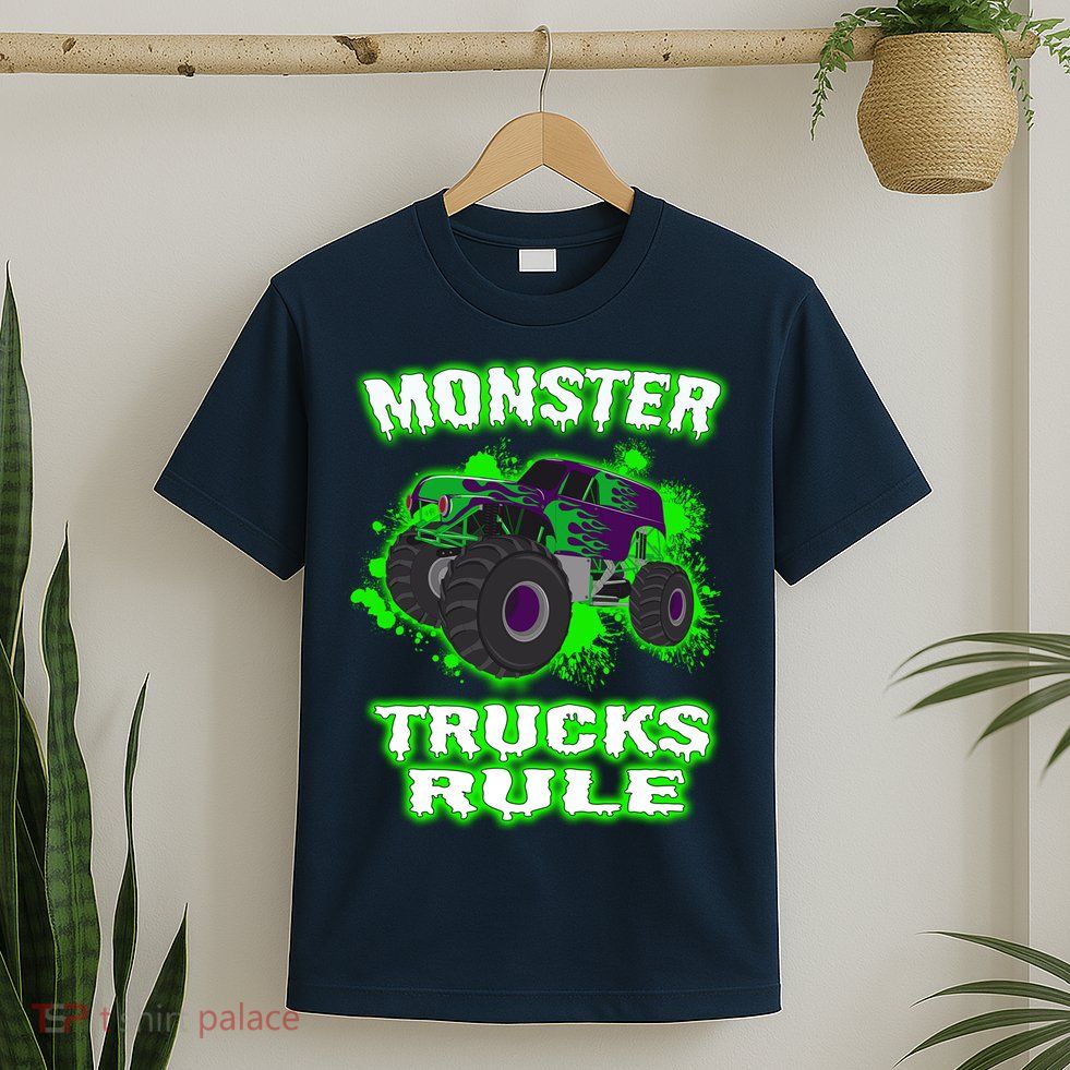 Awesome Monster Trucks Rule T-Shirt